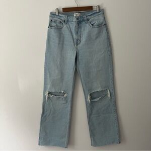 NEW Abercrombie & Fitch The 90s Relaxed Jean High Rise Blue 31 / 12 X Long Tall